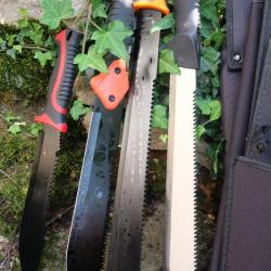 Lot de 4 Machette Bowies Lame Acier 3Cr13 Manche ABS Etui LOT POUR REVENDEURS Survie Outlaw Alaska