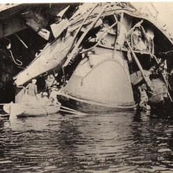 CPA - Marine Militaire - La catastrophe du Cuirassé « Liberté » - 25 septembre 1911  -N°3150