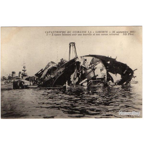CPA - La catastrophe du Cuirass  Libert  - 25 septembre 1911  -N3151
