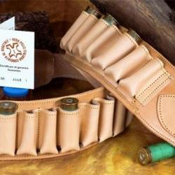 Cartouchière en cuir cal 410 - 30 tubes