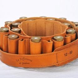 Cartouchière en Cuir cal 12 - 20 tubes