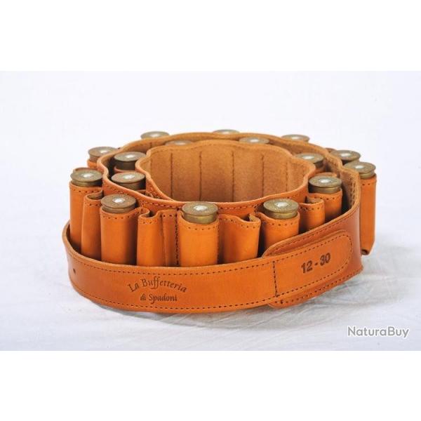 Cartouchire en Cuir cal 12 - 20 tubes
