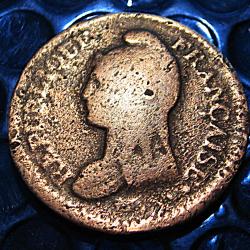 France  piece de 1 decime AA bronze (1748-1833) tb