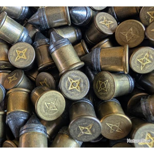 100 cartouches 9mm FLOBERT "VRAC" - NCS - Balles coniques