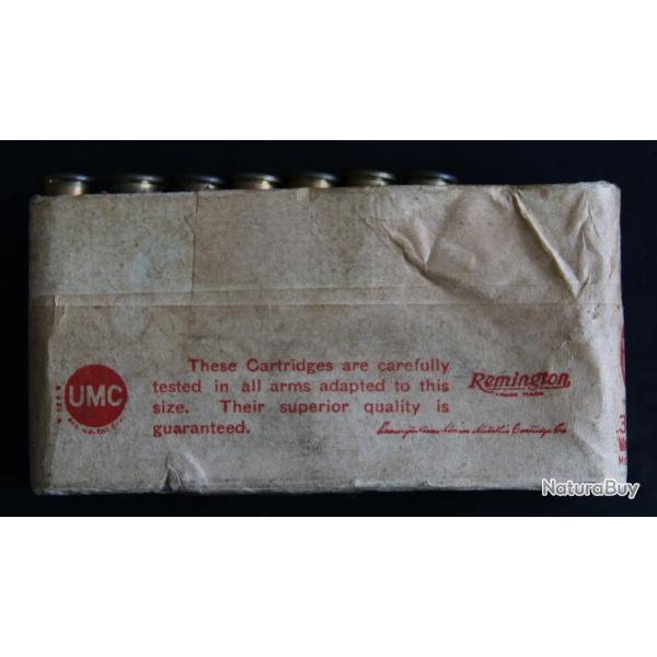 Boite VINTAGE de collection 30-30 WIN - REMINGTON "UMC" incomplte