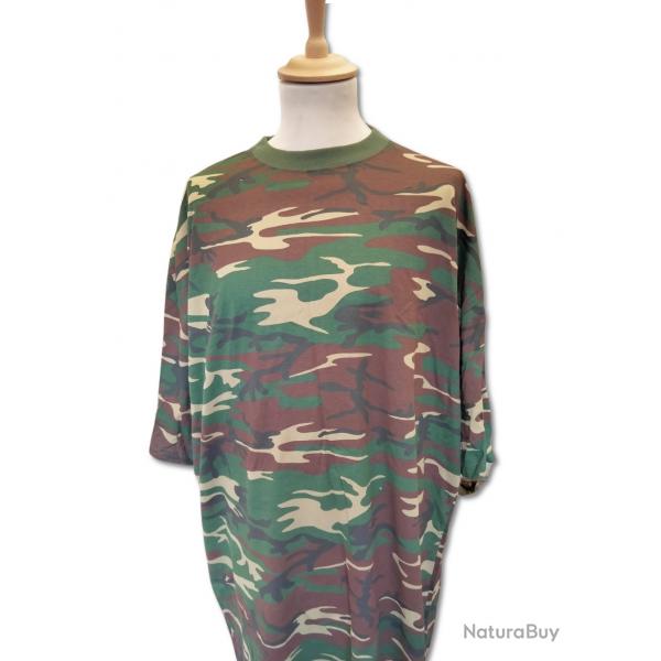 T-Shirt manche courte camouflage militaire  Petit Bateau taille 5XL - 100% COTON