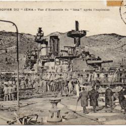 CPA - Marine Militaire - catastrophe du iéna - vue d'ensemble du iéna - aprè - N°3136