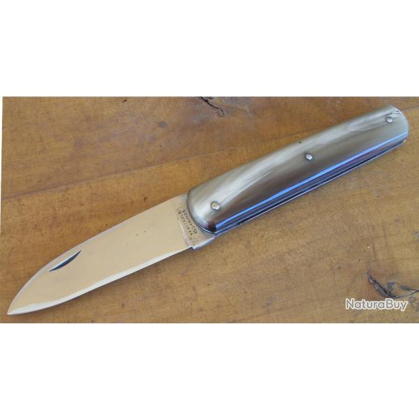 Ancien couteau type chasse Issard Plein Manche Corne Blonde
