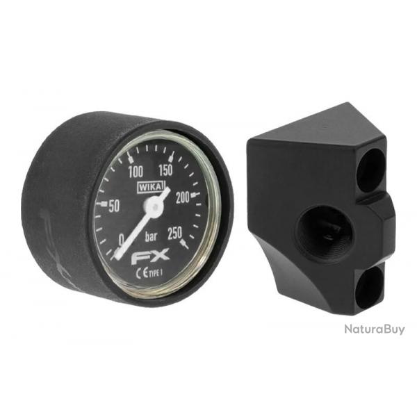 Manomtre avec support coud FX Airguns
