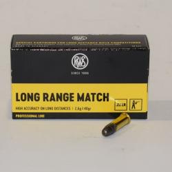 boite 50 cartouches RWS 22 long range match 40 grains 2433398