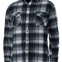 Chemise polaire à carreaux grise TREELAND-M