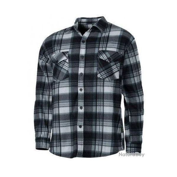 Chemise polaire  carreaux grise TREELAND-XXL