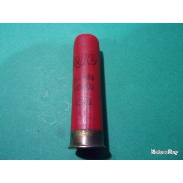 1 cartouche de chasse en cal: 28 RIO, game lourde, tui plastic rouge longueur 60 m/m
