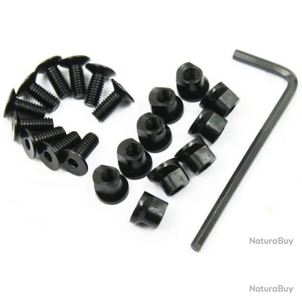 Lot de 10 vis et crou pour rail keymod