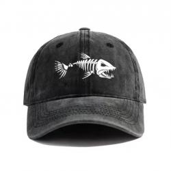 Casquette de peche, motif poisson....1 euro...coloris au choix