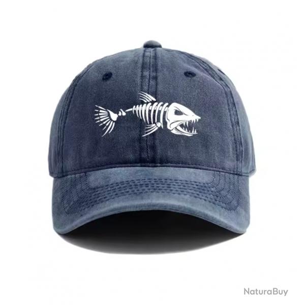 1 EURO ...Casquette de peche, motif poisson.....coloris au choix