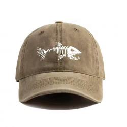 ENCHERE 1 EURO ...Casquette de peche, motif poisson.....coloris au choix