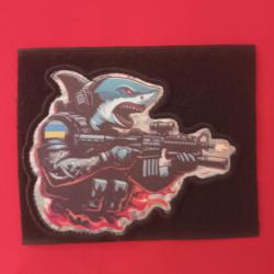 ÉCUSSON COMMANDO ELITE TACTIQUE MILITAIRE SYMBOLE AIGLE SCRATCH DIMENSIONS 8CM