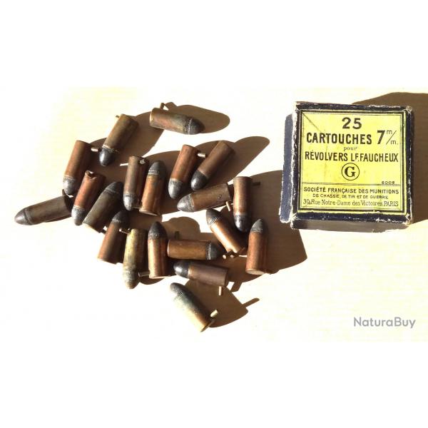 Bote 20 cartouches  broche 7 mm