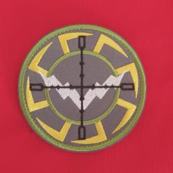 ÉCUSSON MILITAIRE TACTILE TIREUR D'ÉLITE 3D SNIPER CIBLE 8CM SYSTEME SCRATCH