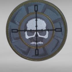 ÉCUSSON MILITAIRE TACTILE TIREUR D'ÉLITE 3D SNIPER CIBLE 8 CM SYSTEME SCRATCH