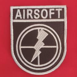 ÉCUSSON MILITAIRE TACTILE TIREUR D'ÉLITE 3D SNIPER CIBLE 8/6 CM SYSTEME SCRATCH