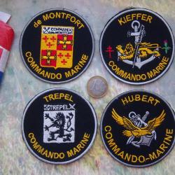 lot 4 écussons militaire commando insignes tissu