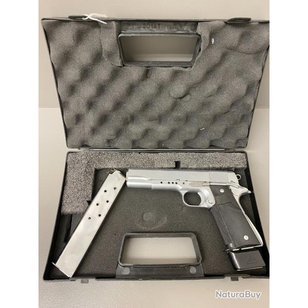Pistolet COLT MKIV/ SERIES 70'S, calibre 45 acp avec 2 chargeurs grande capacit et mallette
