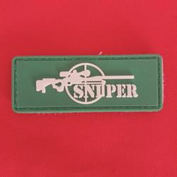 ÉCUSSON MILITAIRE TACTILE TIREUR D'ÉLITE 3D SNIPER CIBLE 8/3 CM  SCRATCH