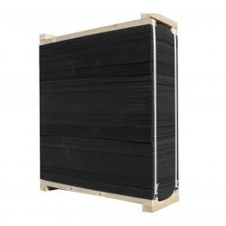 CIBLE EN MOUSSE AVEC CADRE EN BOIS 60X60X30?CM BANDEE