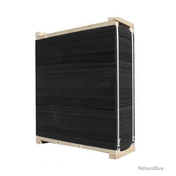 CIBLE EN MOUSSE AVEC CADRE EN BOIS 60X60X30?CM BANDEE
