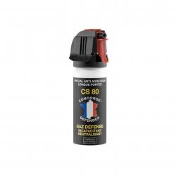 Bombe de défense CONCORDE DEFENDER aérosol gaz CS80 50ml