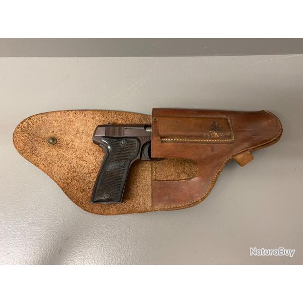 Pistolet MAB modle D calibre 7.65mm avec holster