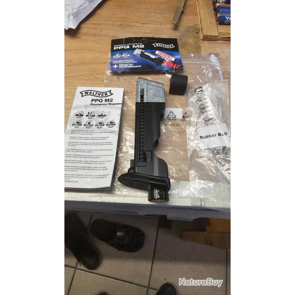 1 x Chargeur "Urgence" pour pistolet T4E WALTHER PPQ M2 calibre 43