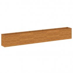 Jardinière bac lit surélevé plantes fleurs terrasse jardin de jardin 482 x 50 x 69 cm acier corten