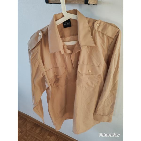 CHEMISE BEIGE FONC