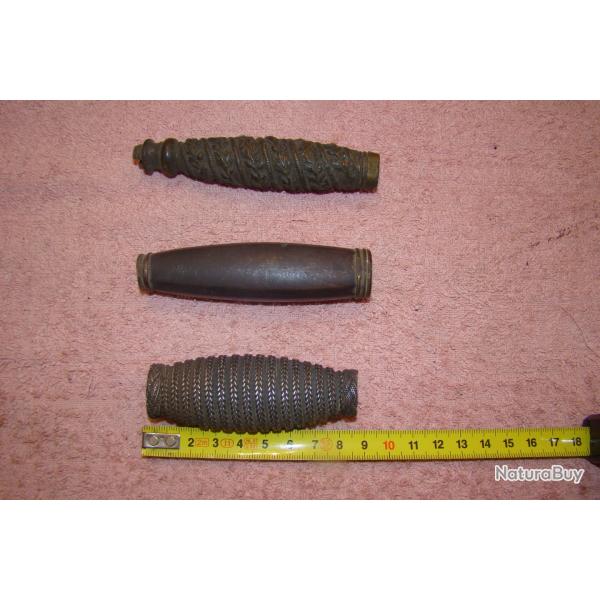 FUSEES EN LAITON/BRONZE ARMES BLANCHES
