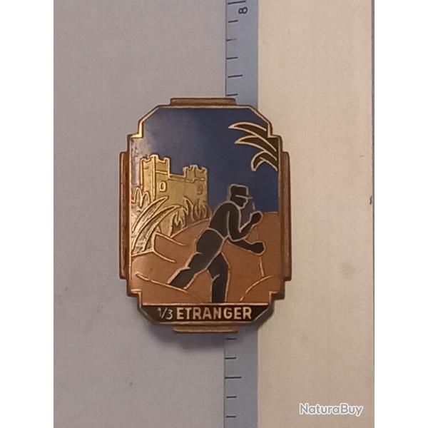 Insigne du 1er bataillon du 3me rgiment tranger d'infanterie (3me REI)