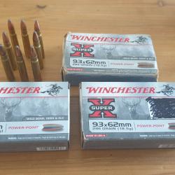 68 CARTOUCHES 9,3x62 WINCHESTER POWER-POINT 286GR