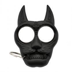 Poing americain Max knives "TETE DE CHAT" plastique 9x6cm avec anneau porte cles