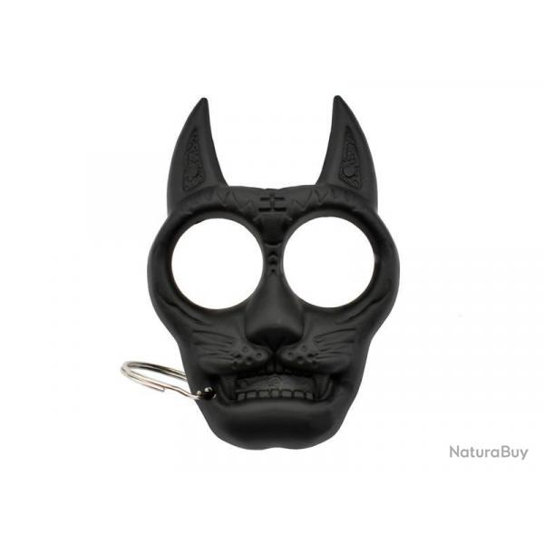 Poing americain Max knives "TETE DE CHAT" plastique 9x6cm avec anneau porte cles