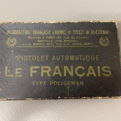 Pistolet LE FRANCAIS type POLICEMAN , calibre 6.35mm avec boit d'origine, en excellent état