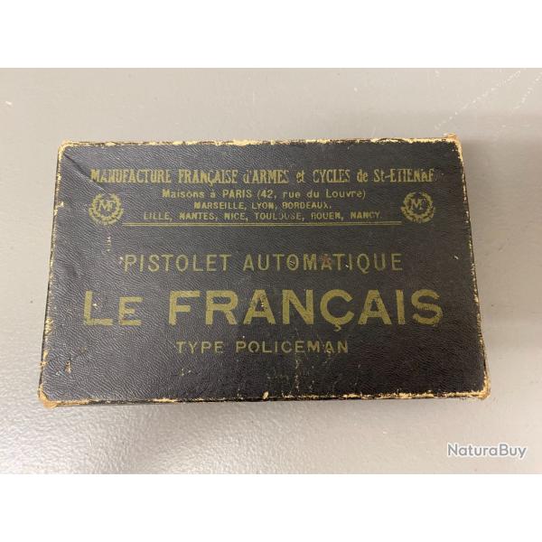 Pistolet LE FRANCAIS type POLICEMAN , calibre 6.35mm avec boit d'origine, en excellent tat