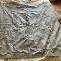 Toile de tente France modèle 1888 en coton cachou avec tampon de réception 1889 à ALGER