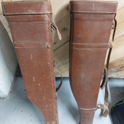 Lot de 2 Etuis en cuir