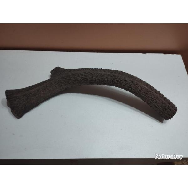MORCEAU BOIS MUE CERF 40CM POUR CHIEN COUTELLERIE ARTISANAT