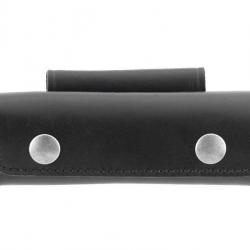 ETUI CUIR NOIR HORIZONTAL 13CM