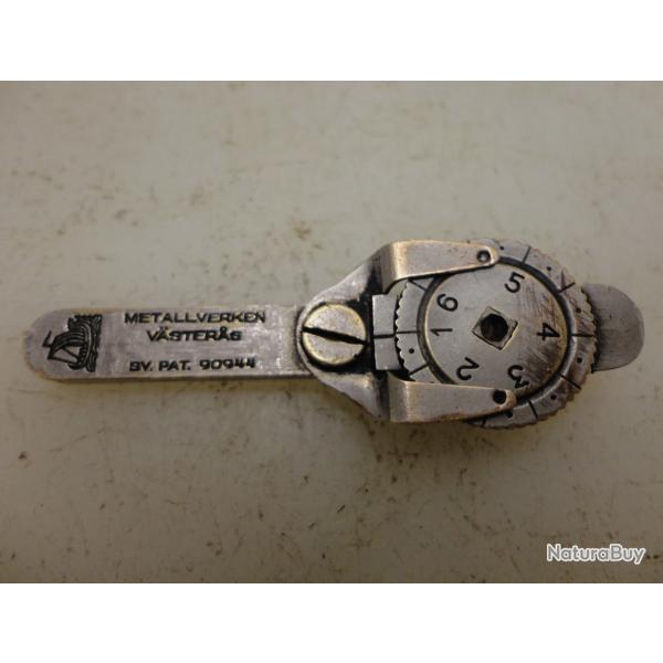 Complment de hausse micrometrique  Vsters mauser suedois M96 / M38