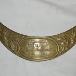 PLAQUE CASQUE ADRIAN "SOLDAT DE LA GRANDE GUERRE 1914-1918"-Capt SCHREINER-153° REGIMENT INFANTERIE