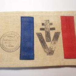 Brassard FFI artisanal en reproduction  A25.1